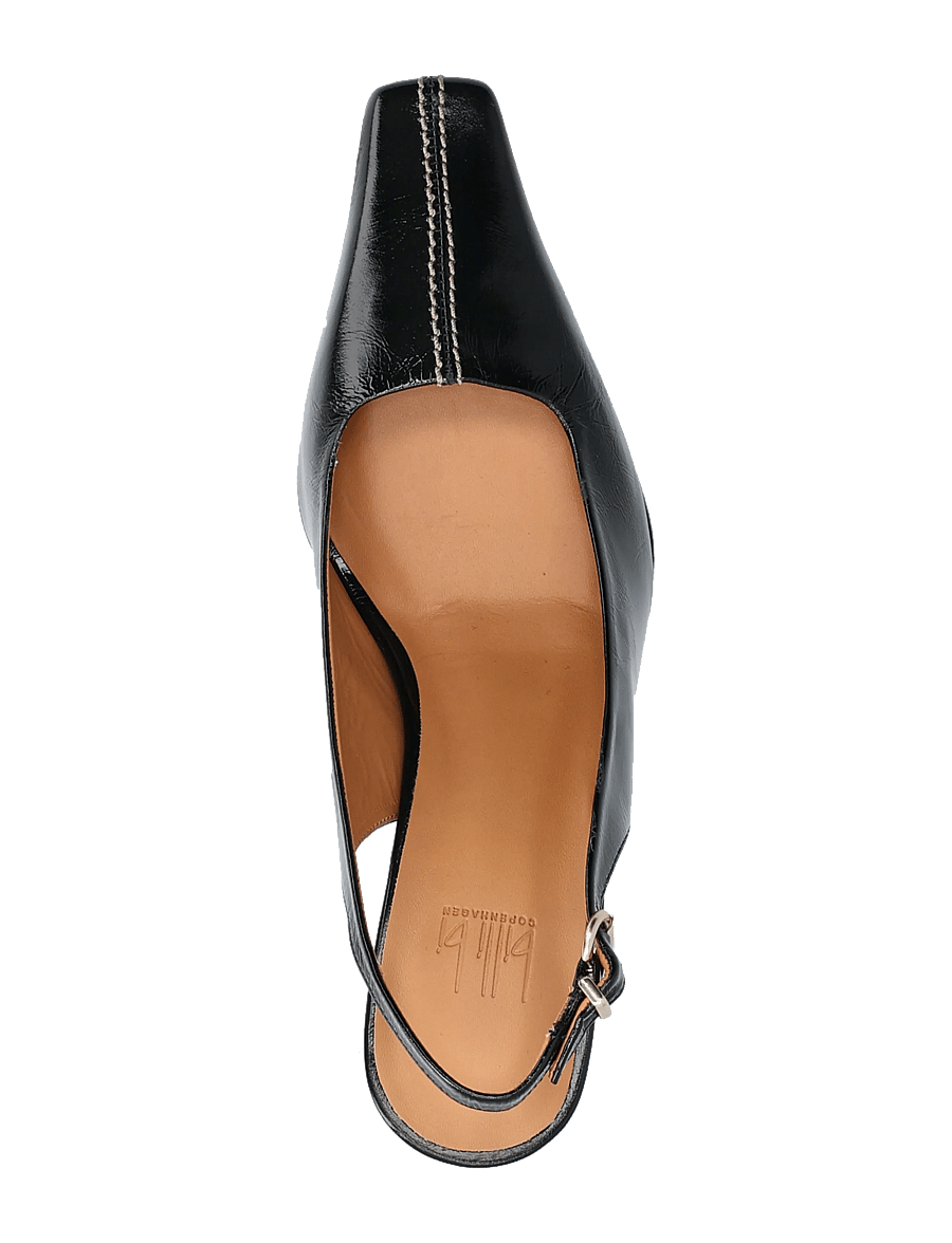 Billi Bi - Sling back - slingbacks mit absatz - black naplack - 3