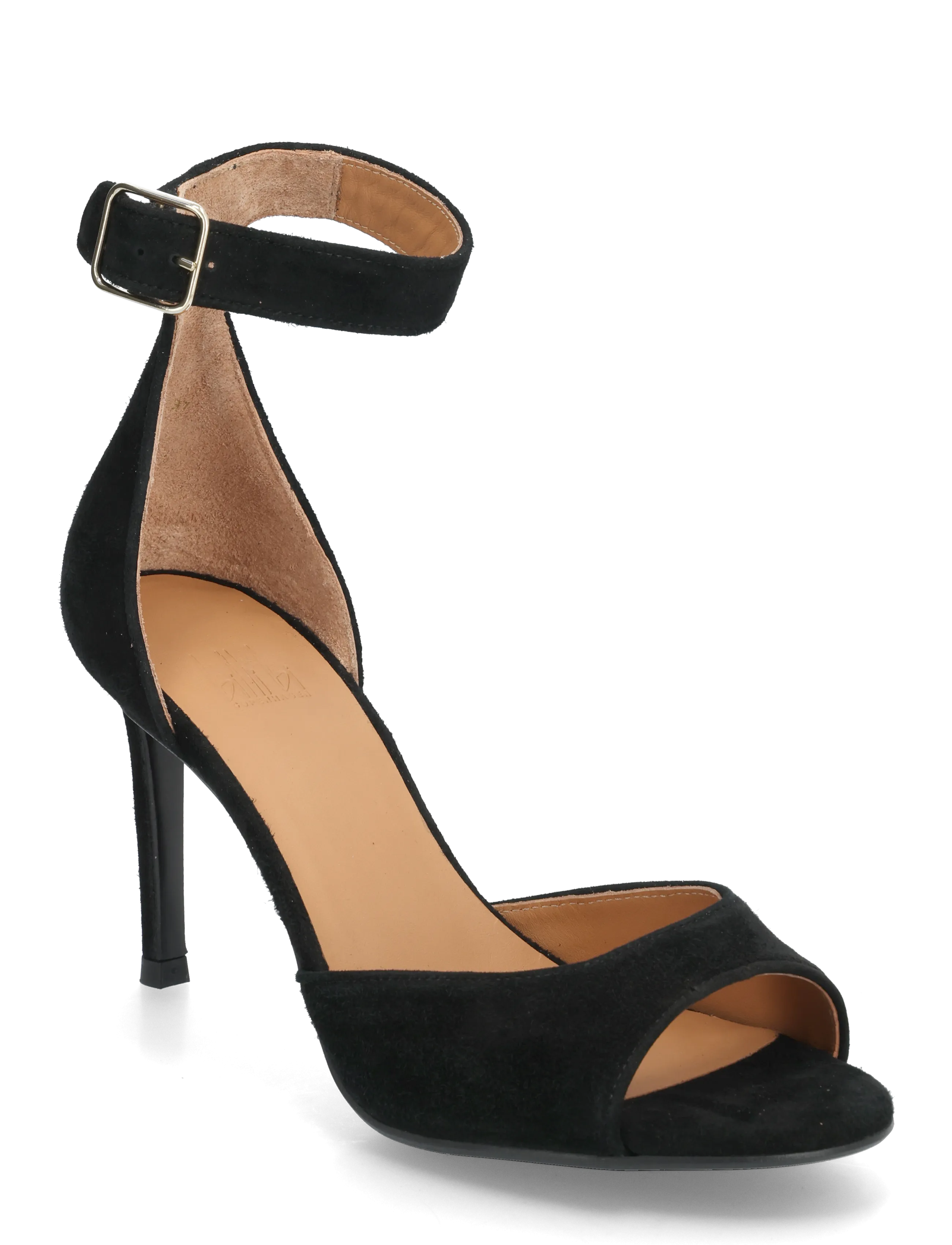 Billi Bi Heeled Sandals, 39, Black, Heels > Peeptoes, Dame