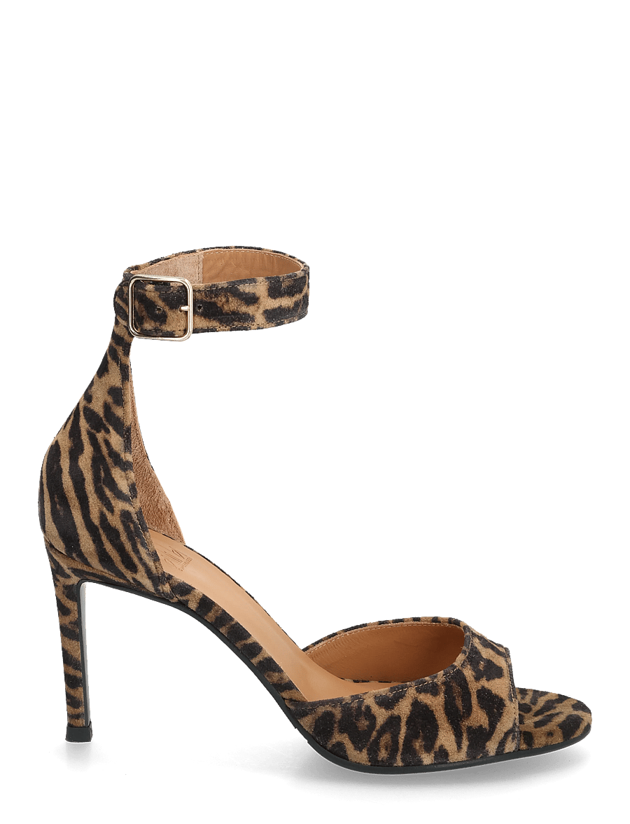 Billi Bi - Heeled sandals - sandaler med hæl - leopardo cuoio suede - 1