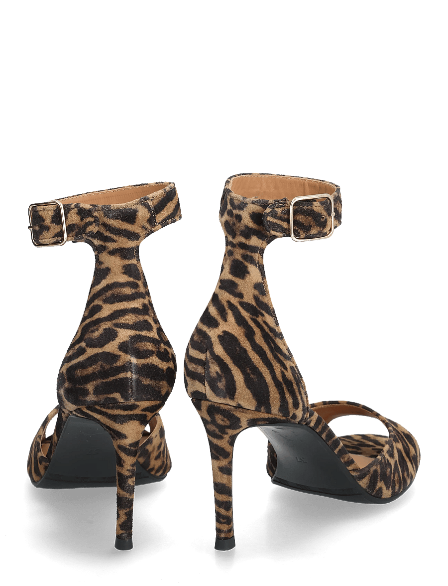 Billi Bi - Heeled sandals - sandaler med hæl - leopardo cuoio suede - 4