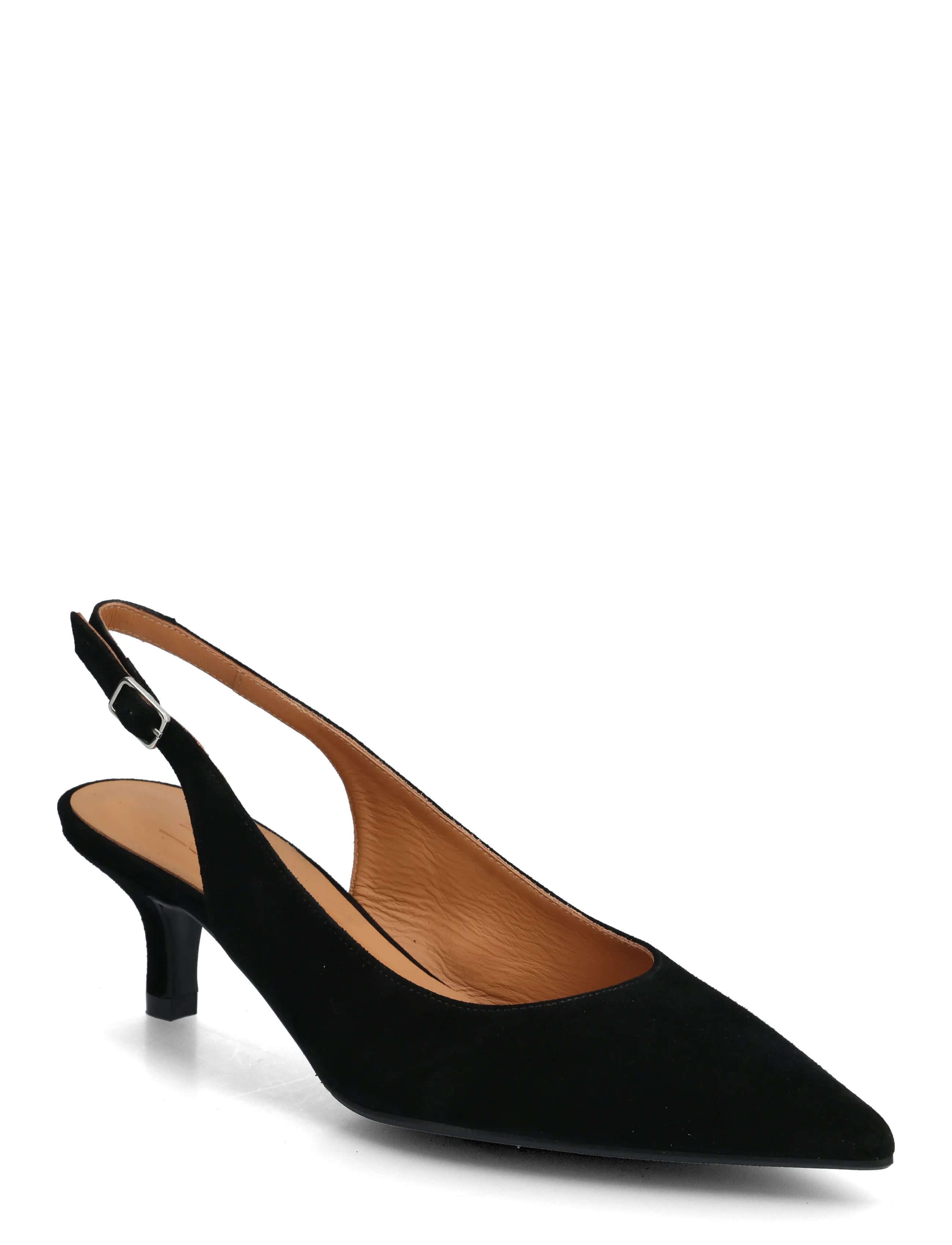 Billi Bi Pumps - Slingbacks - BLACK SUEDE / black