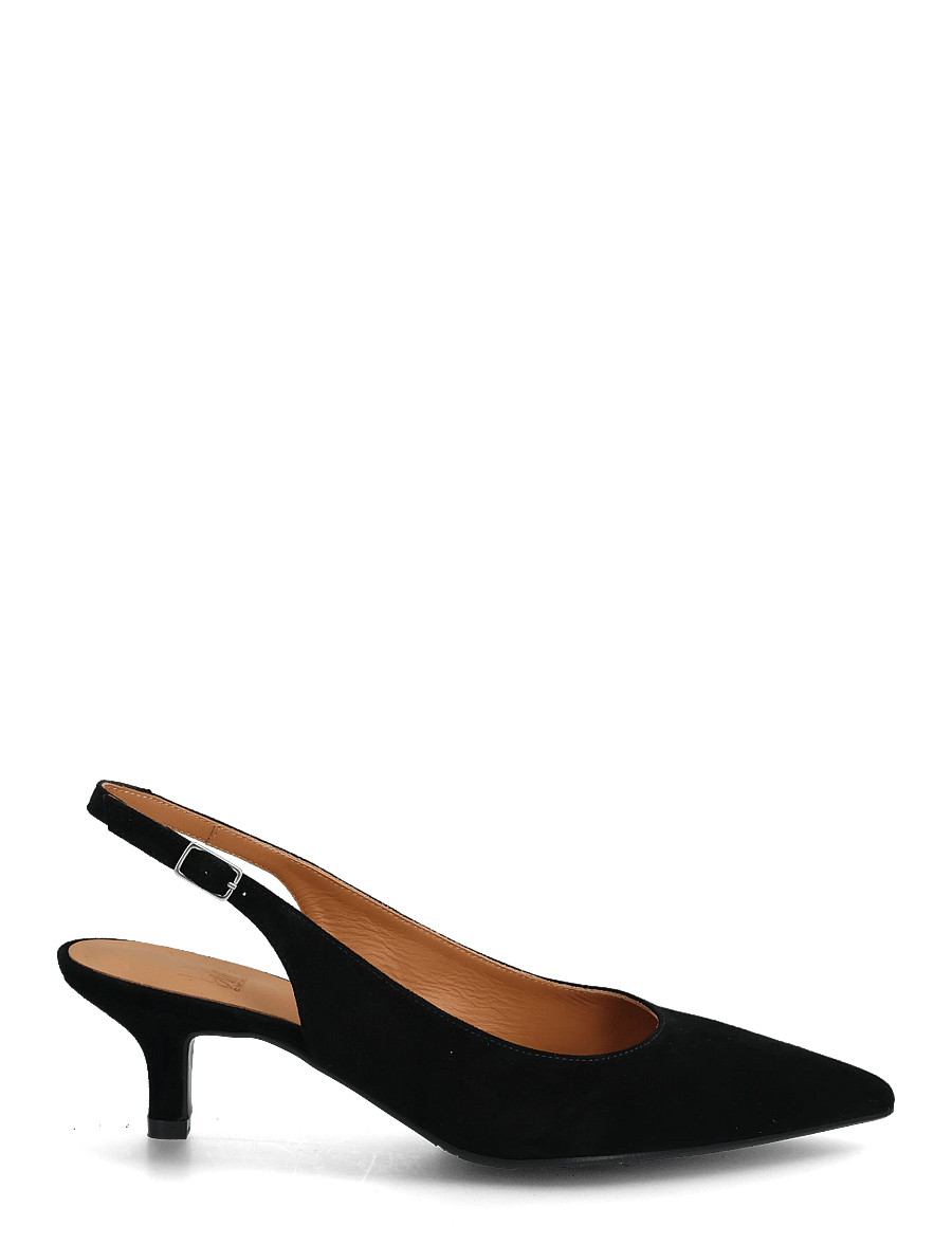 Billi Bi - Pumps - slingbacks med hæle - black suede - 1