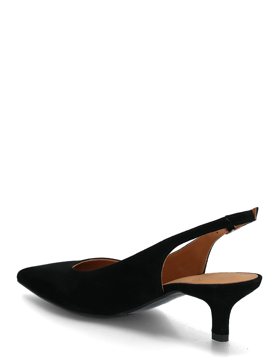Billi Bi - Pumps - slingbacks med hæle - black suede - 2