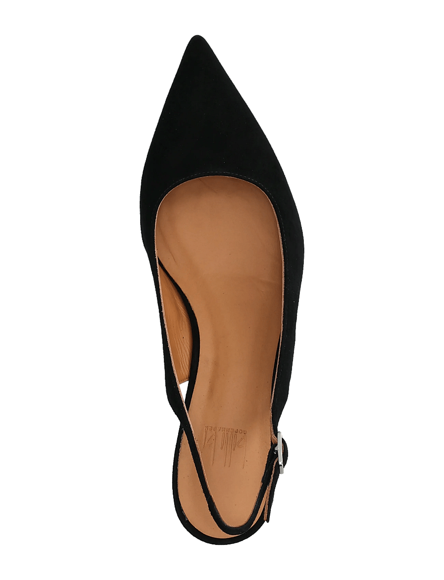 Billi Bi - Pumps - slingbacks med hæle - black suede - 3