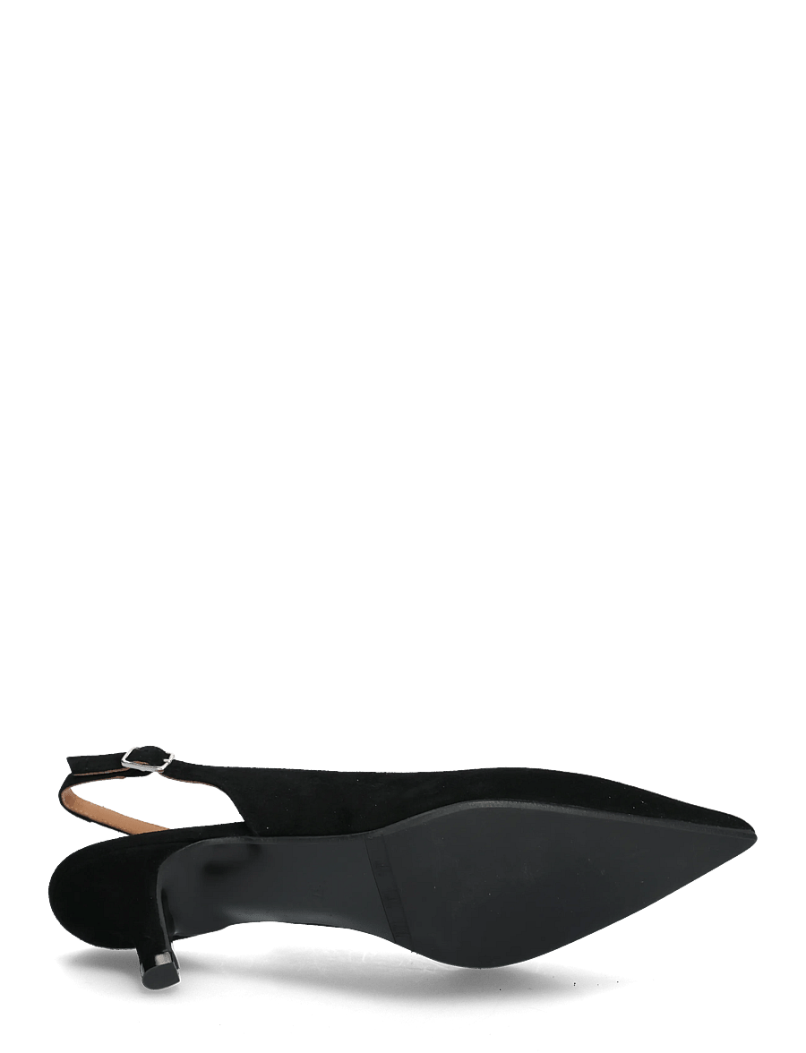 Billi Bi - Pumps - slingbacks med hæle - black suede - 4