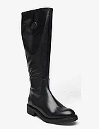 Long Boots - BLACK CALF X WIDE