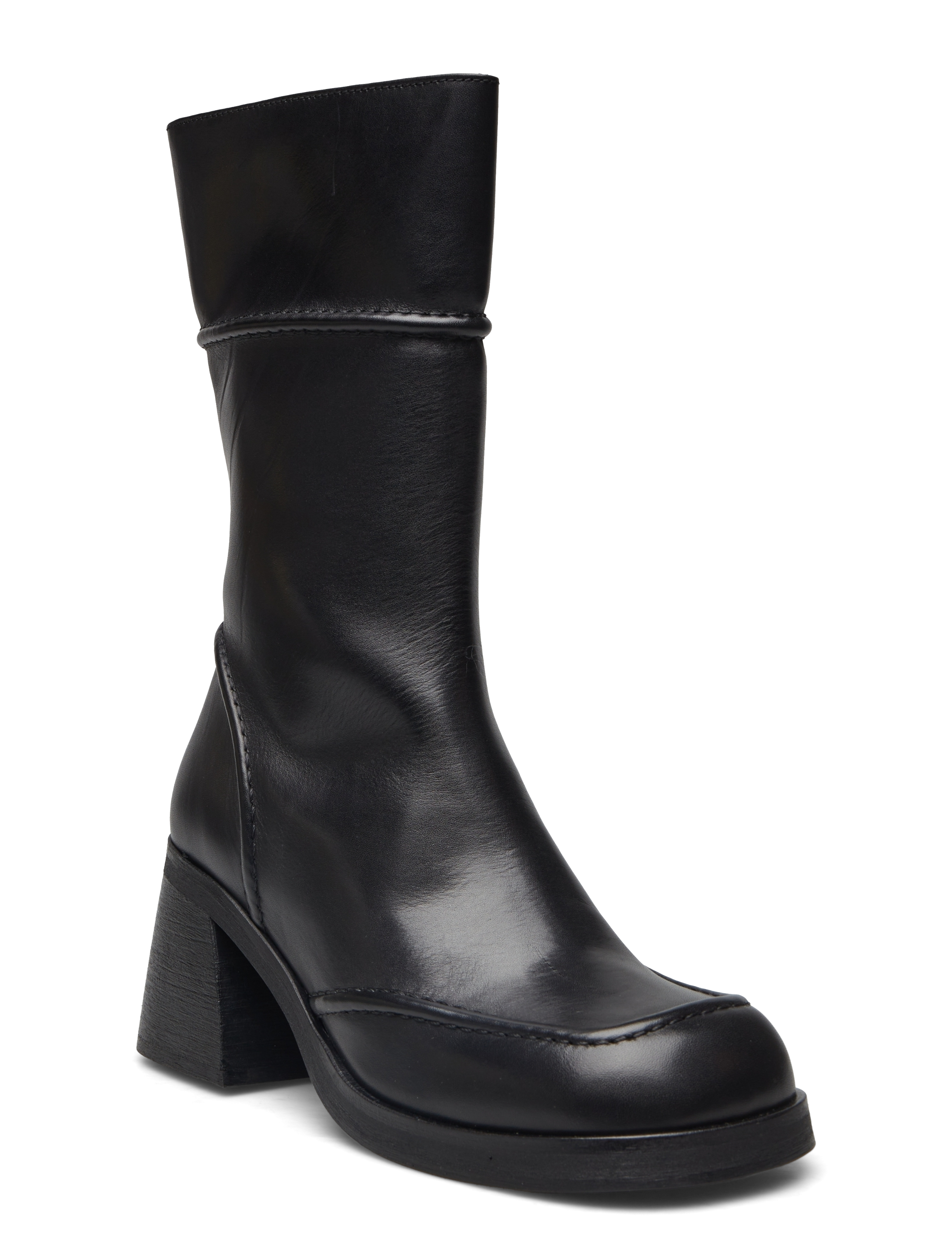 Booties - BLACK CALF