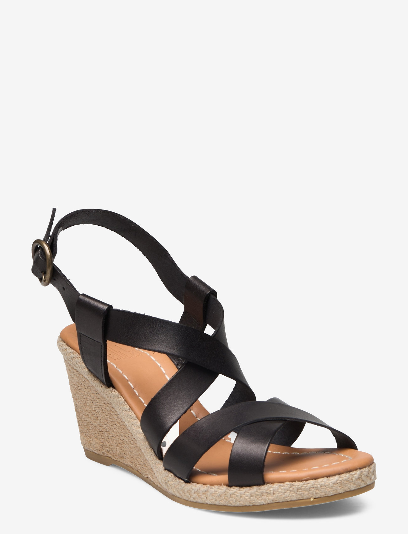 Billi Bi - Espadrilles - sandaler med hæl - black vaqueta - 0