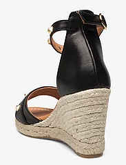 Billi Bi - A4441 - højhælede espadrillos - black nappa - 2