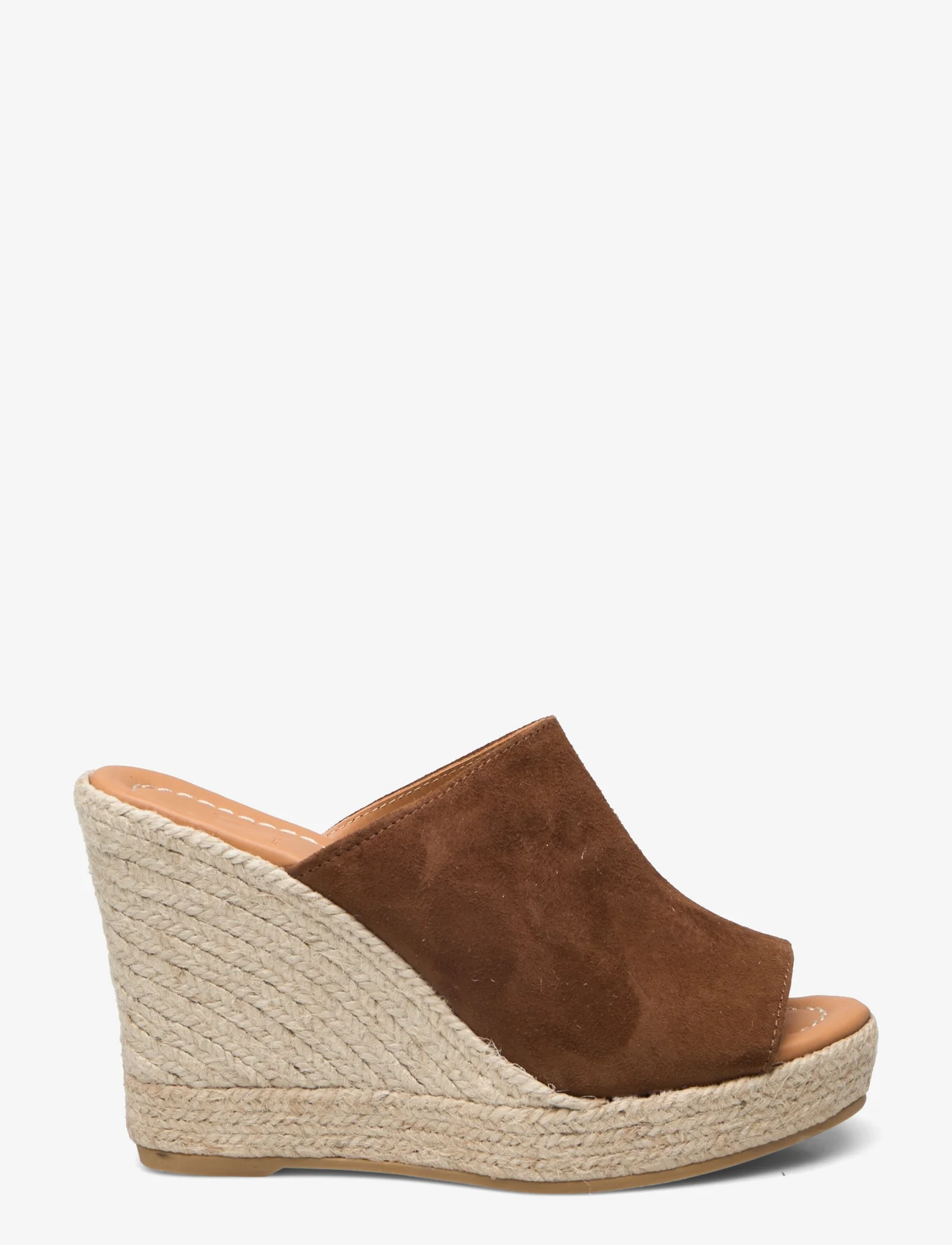 Billi Bi - A4455 - højhælede espadrillos - dark cognac suede - 1