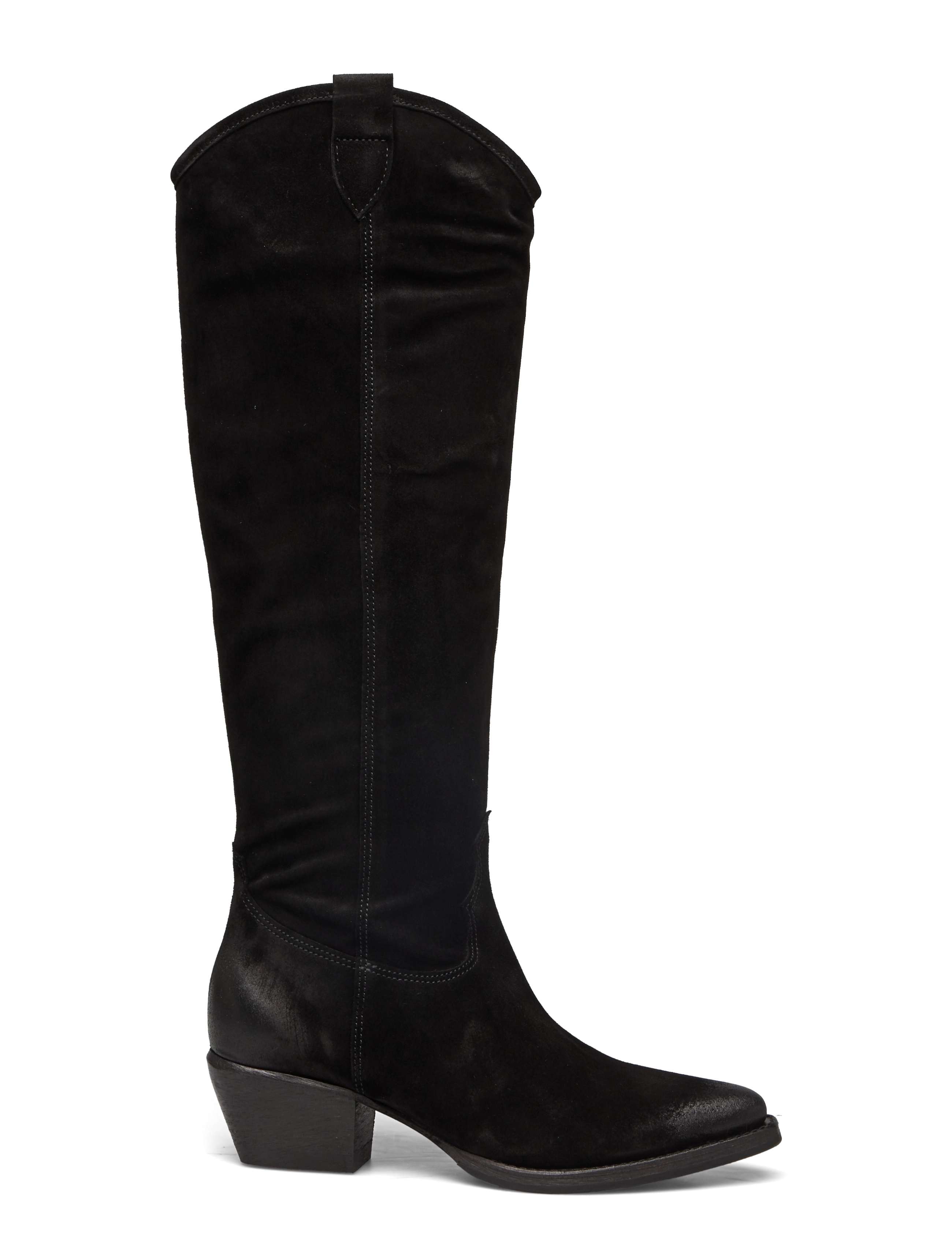 Billi Bi - Long Boots - black babysilk suede 500 - 1