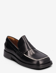 Shoes - BLACK NAPPA/BEIGE PIPING