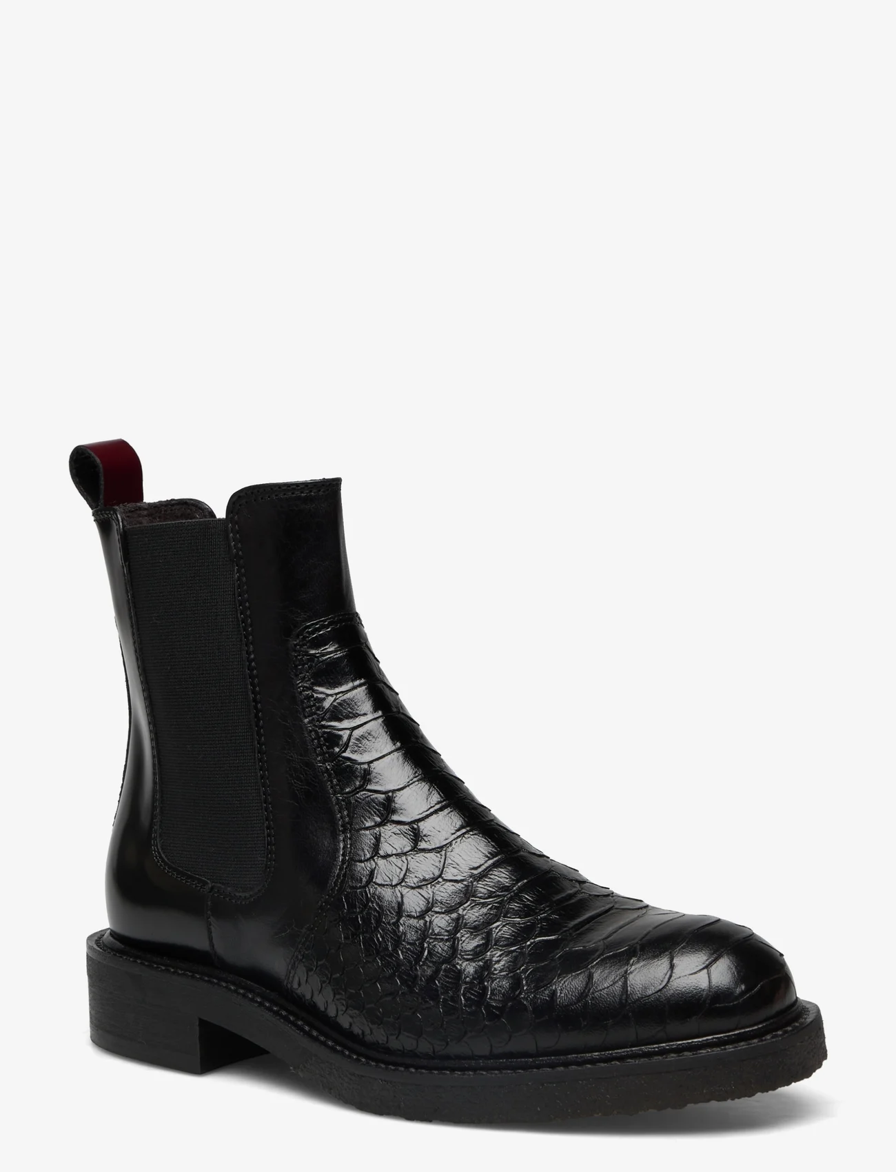 Billi Bi - Boots - chelsea stila zābaki - black polo/bordo polido - 0