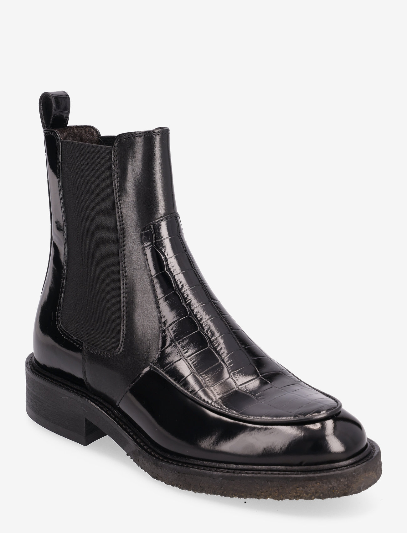 Billi Bi - Boots - flache stiefeletten - black polido/croco - 0