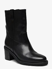 Billi Bi - Boots - kõrge konts - black rustic calf/bl.sole - 0