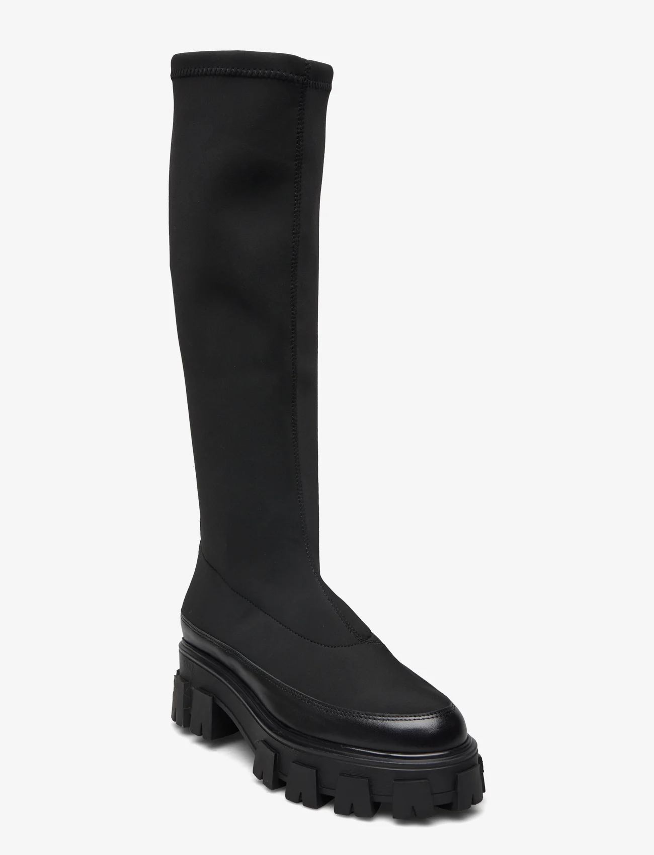 Billi Bi - Long Boots - langskaftede støvler - black stretch - 0