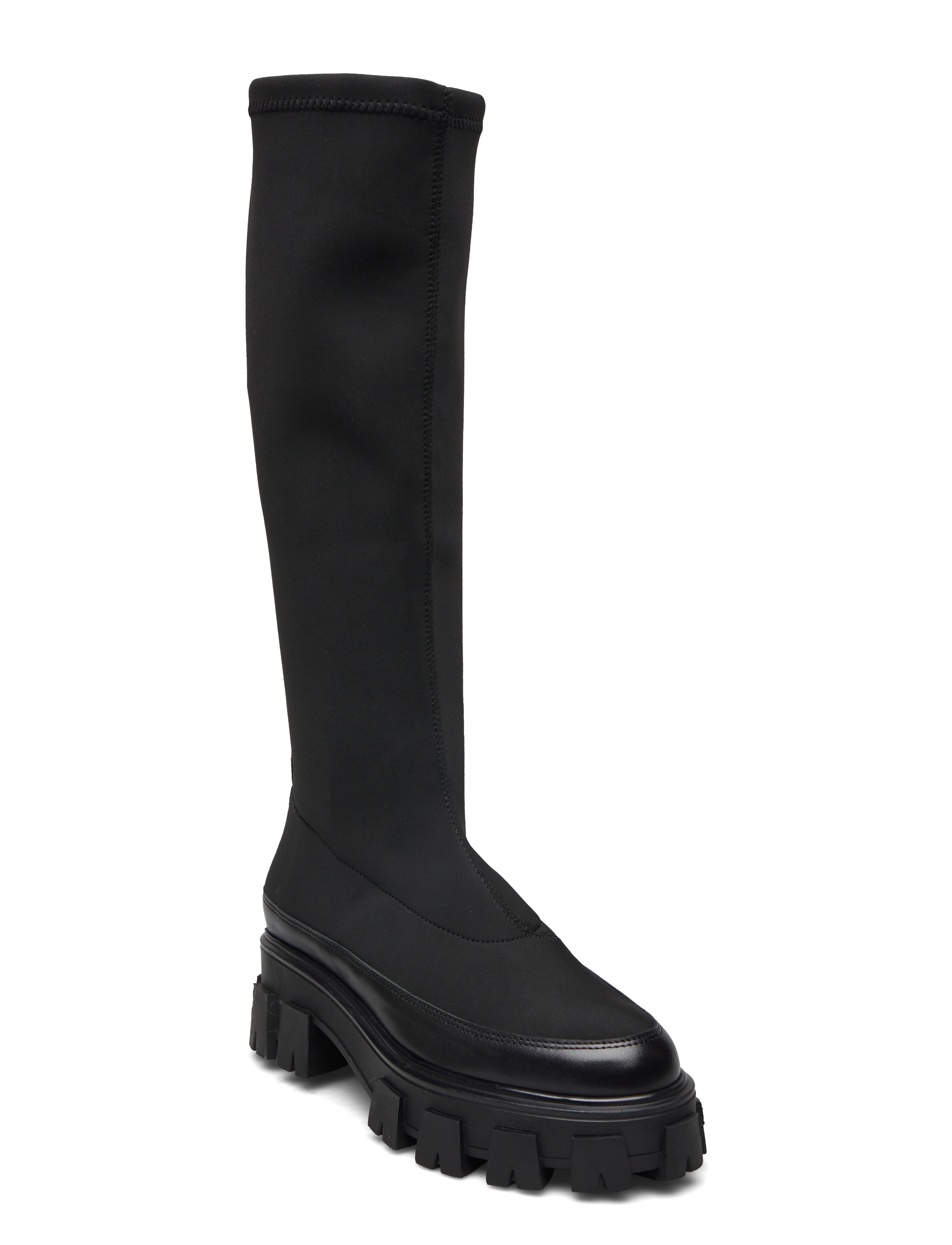 Long Boots - BLACK STRETCH