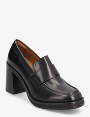 Billi Bi - Shoes - loafer mit absatz - black calf crust - 0