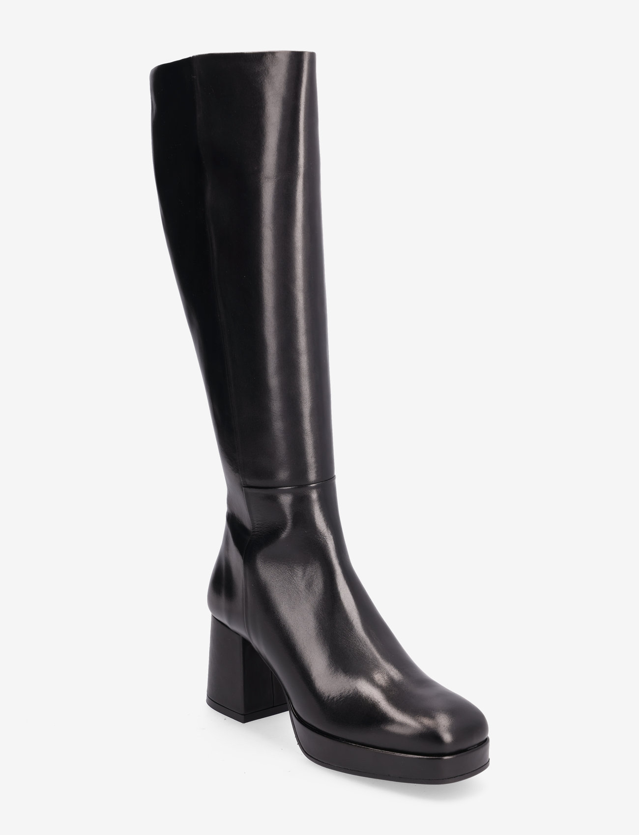 Billi Bi - Long Boots - pitkävartiset saappaat - black calf - 0