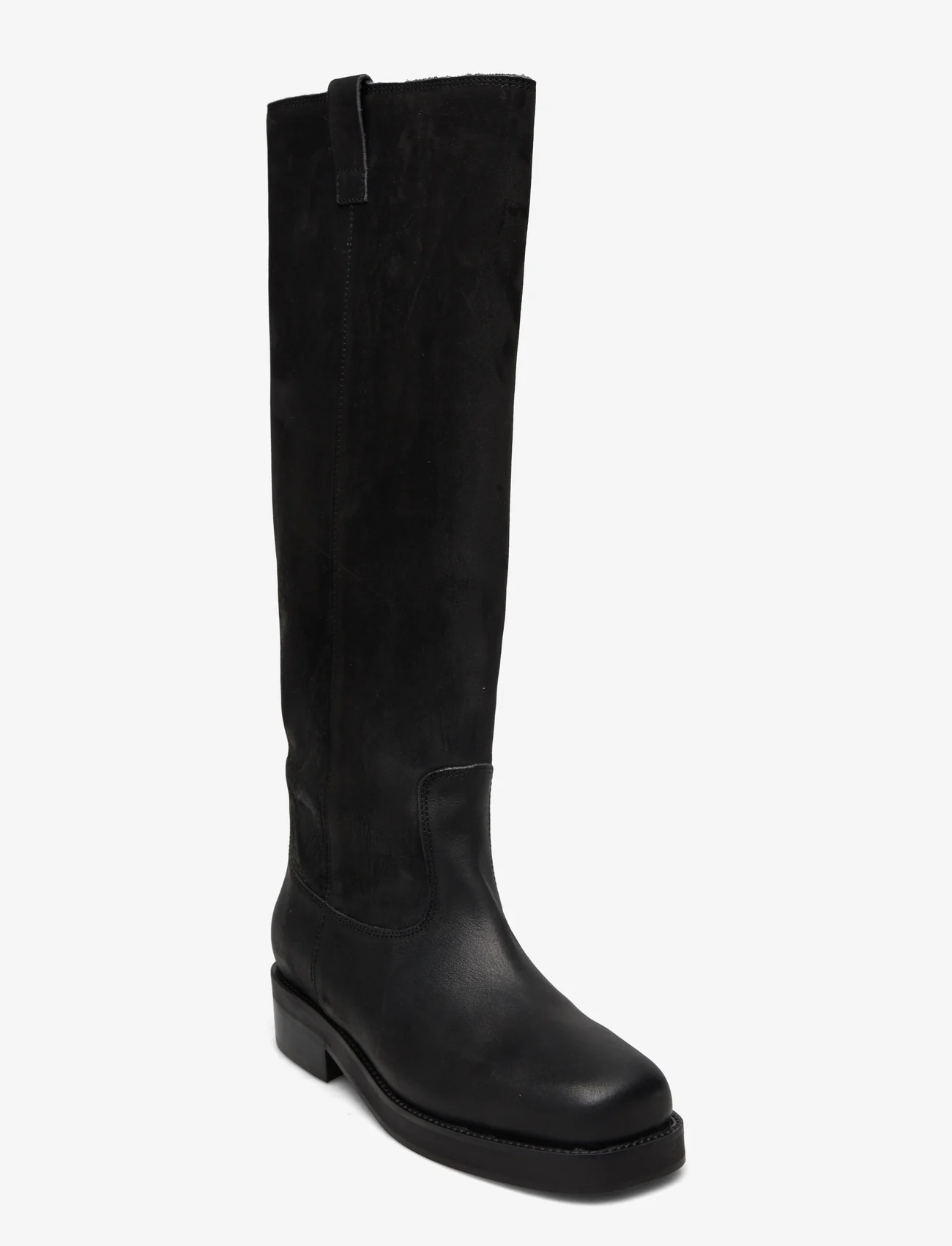 Billi Bi - Long Boots - pitkävartiset saappaat - black nubuk - 0