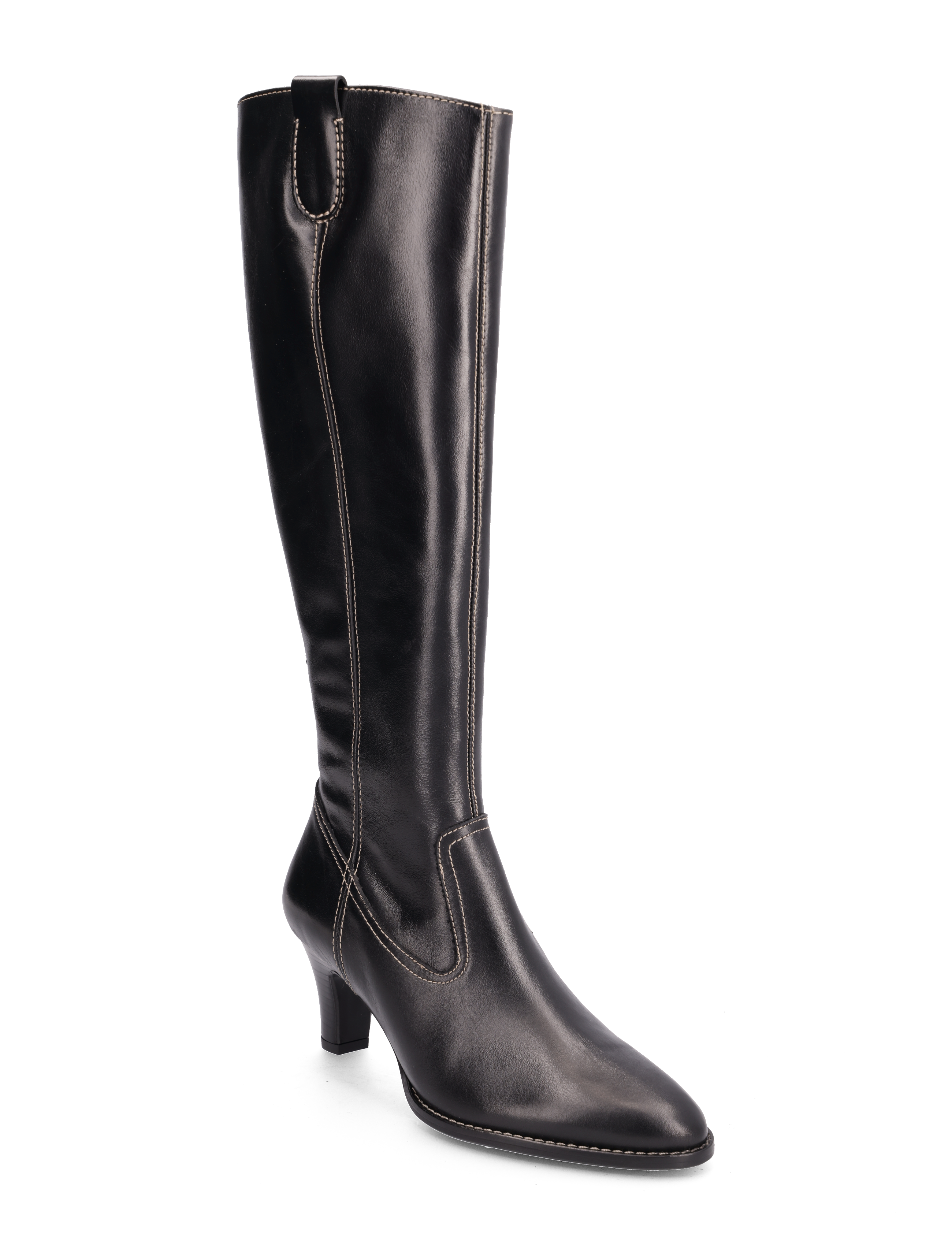 BLACK CALF/BEIGE