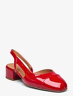 Sling back - RED PATENT