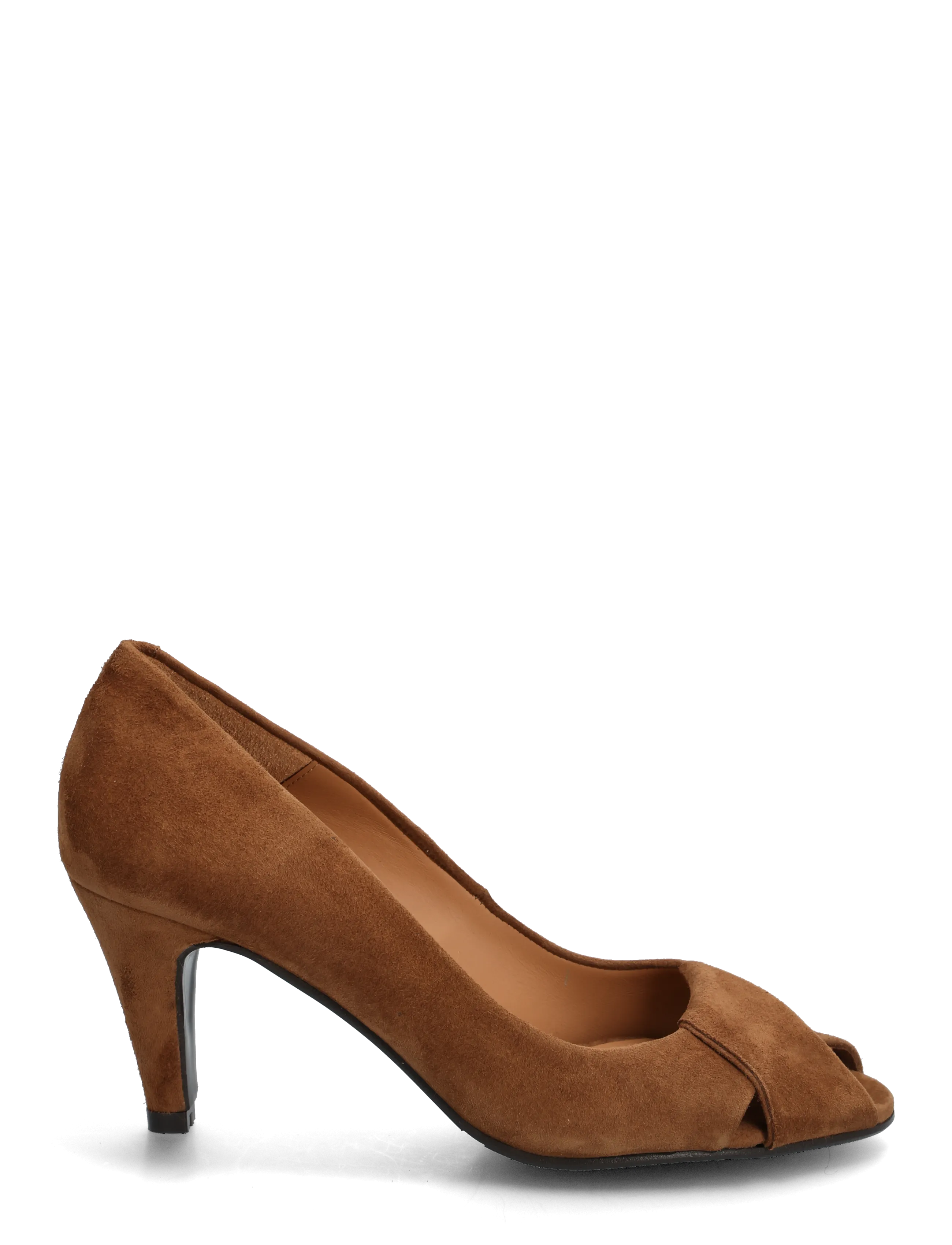 Billi Bi - Pumps - skór með opna tá - dark cognac  suede - 1
