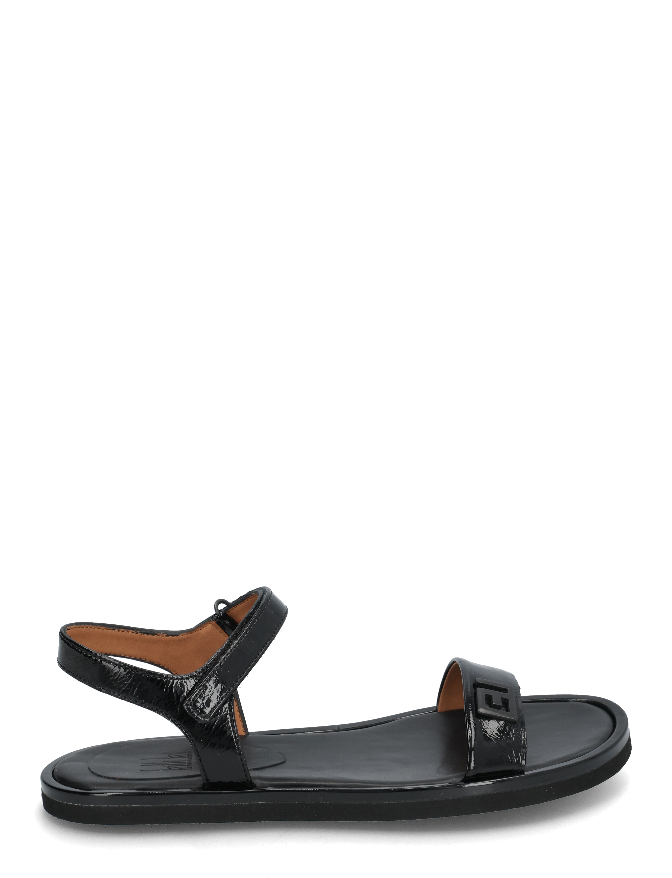 Billi Bi - Sandals - flade sandaler - black naplack/black metal - 1