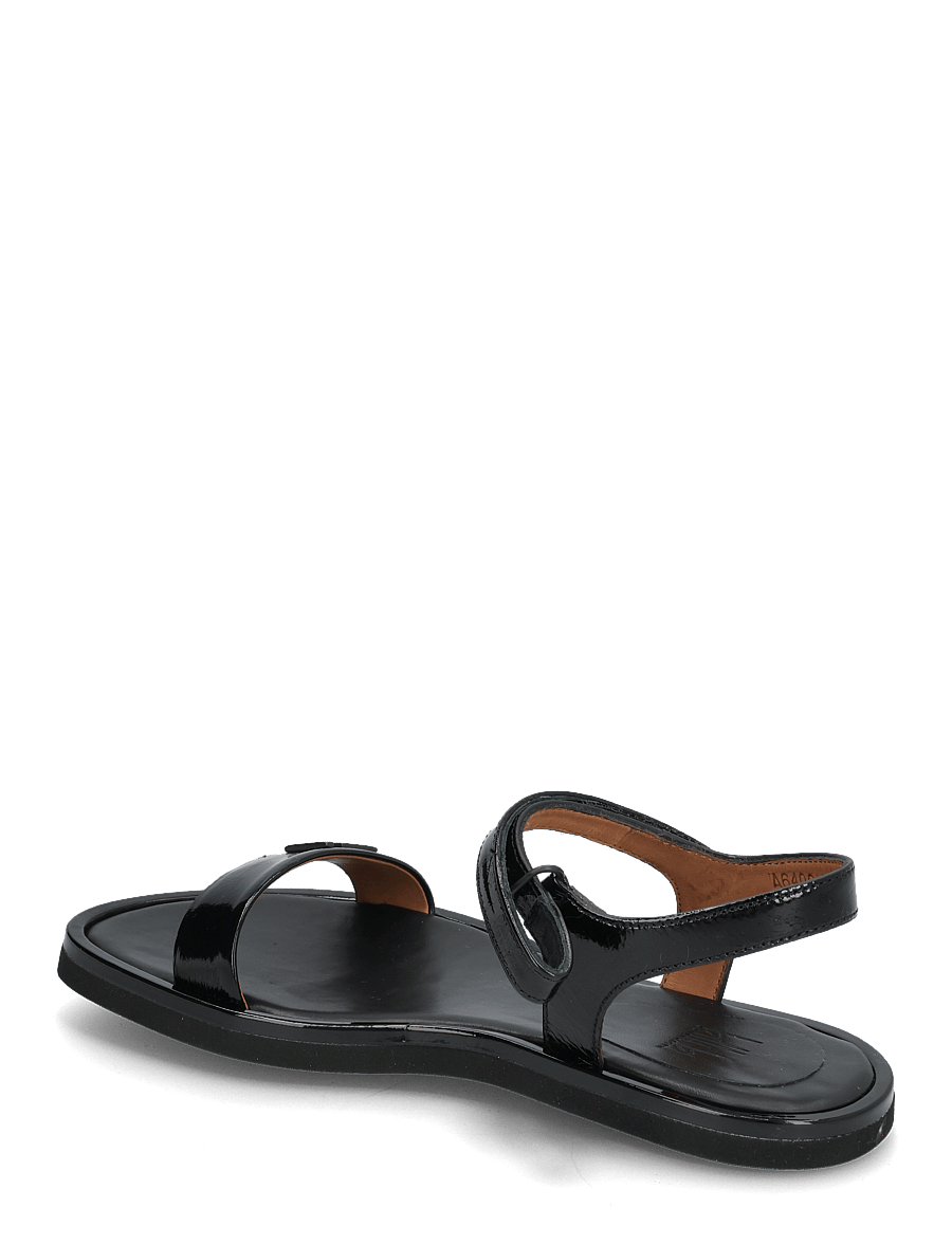 Billi Bi - Sandals - flache sandalen - black naplack/black metal - 2