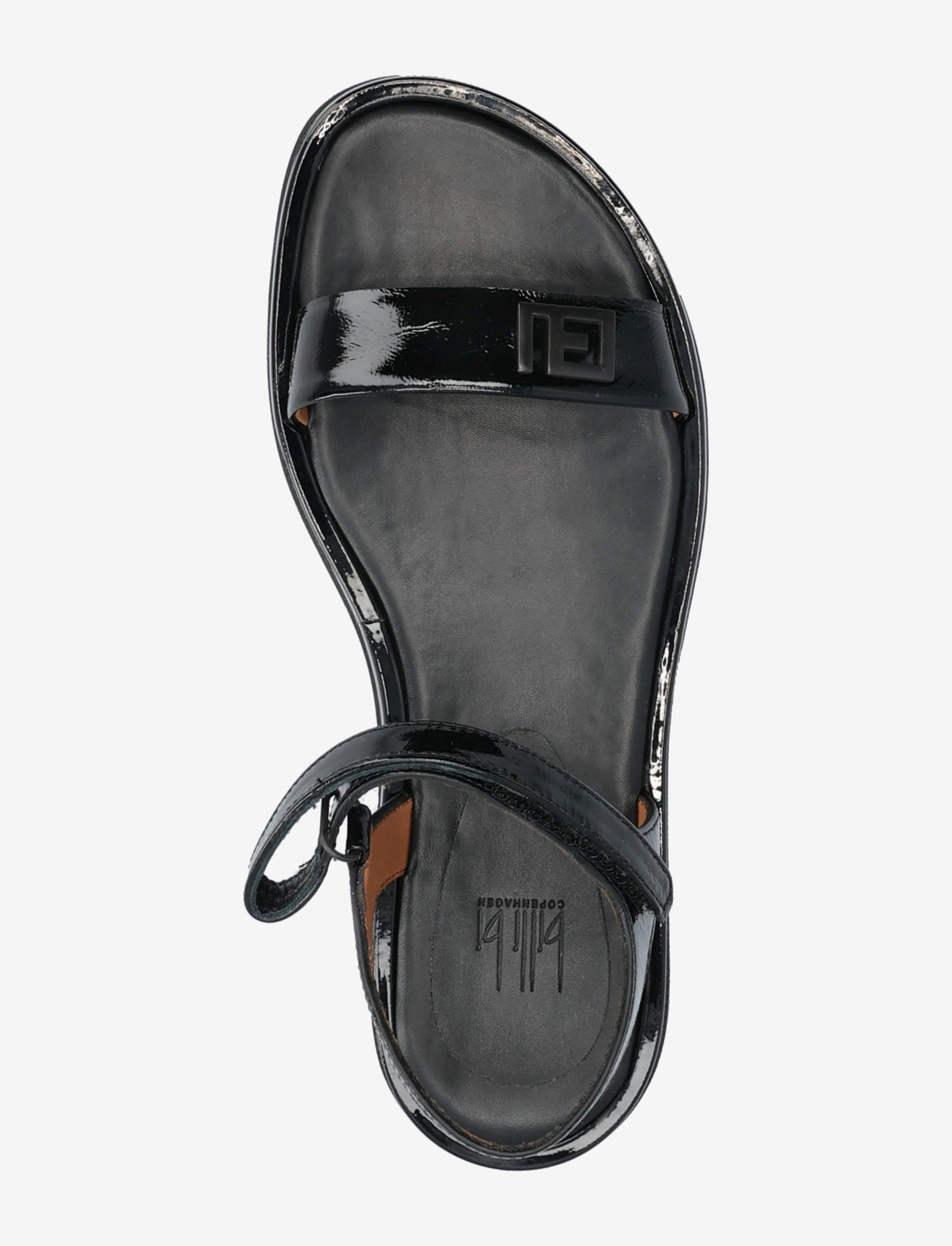 Billi Bi - Sandals - flache sandalen - black naplack/black metal - 3