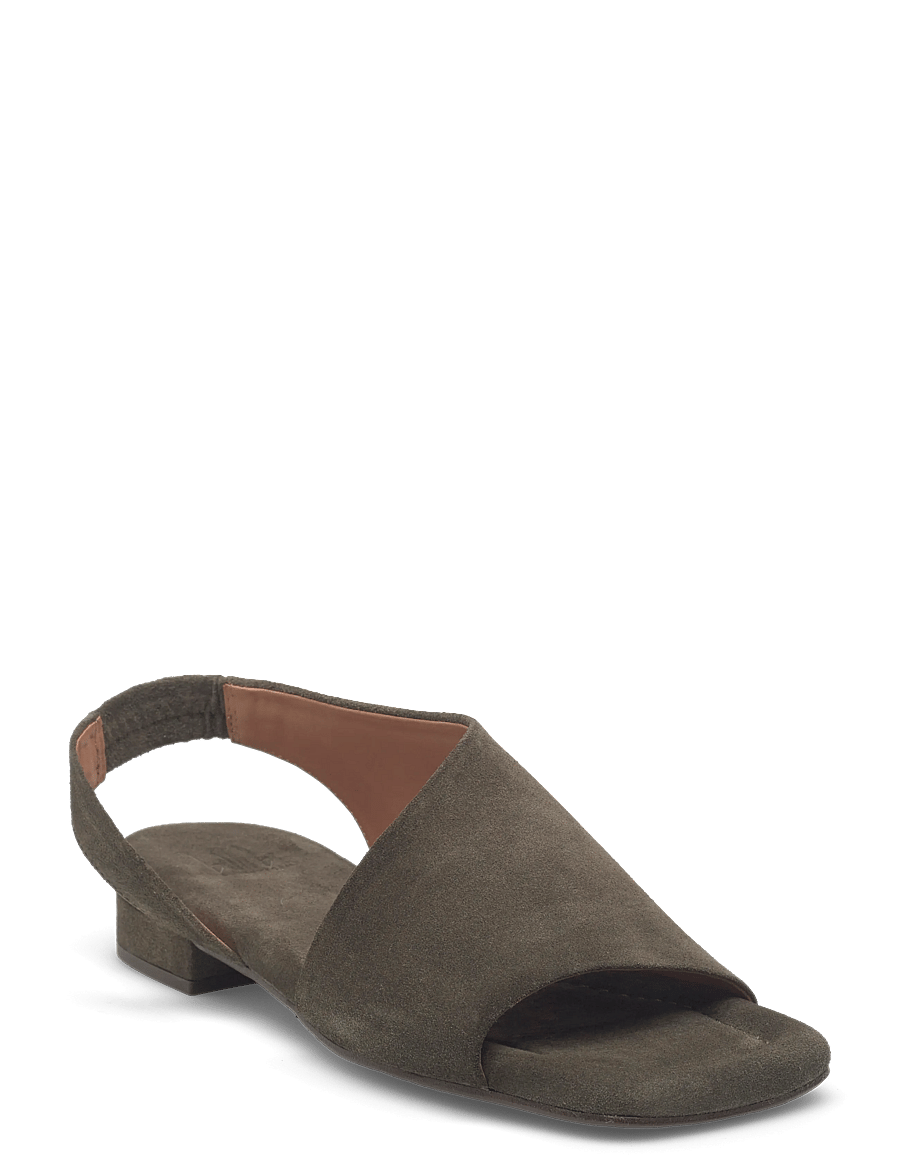 Billi Bi - Sandals - flache sandalen - oliva babysilk suede - 0