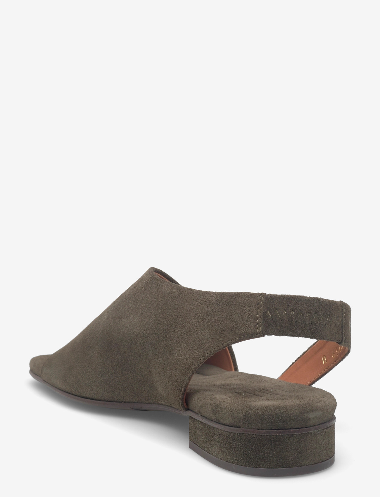 Billi Bi - Sandals - platta sandaler - oliva babysilk suede - 2