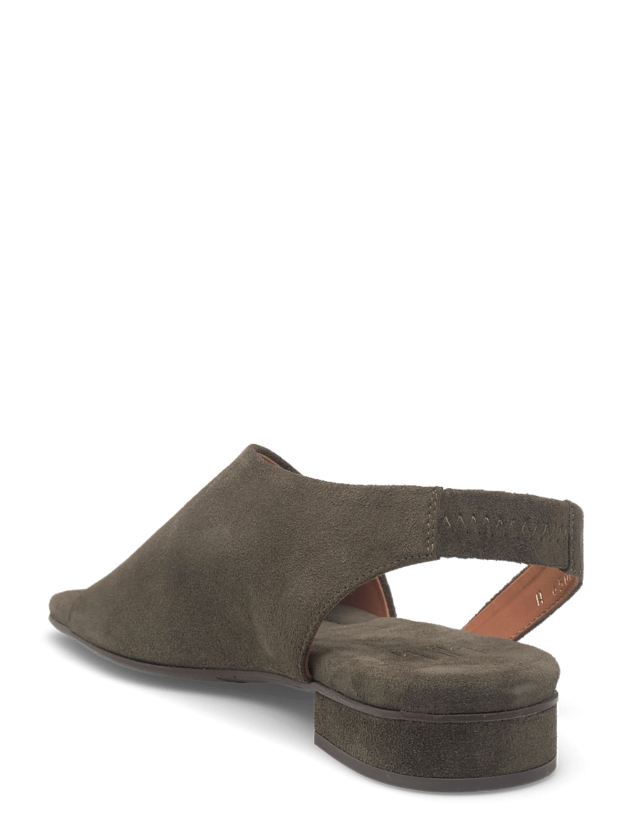 Billi Bi - Sandals - flache sandalen - oliva babysilk suede - 2