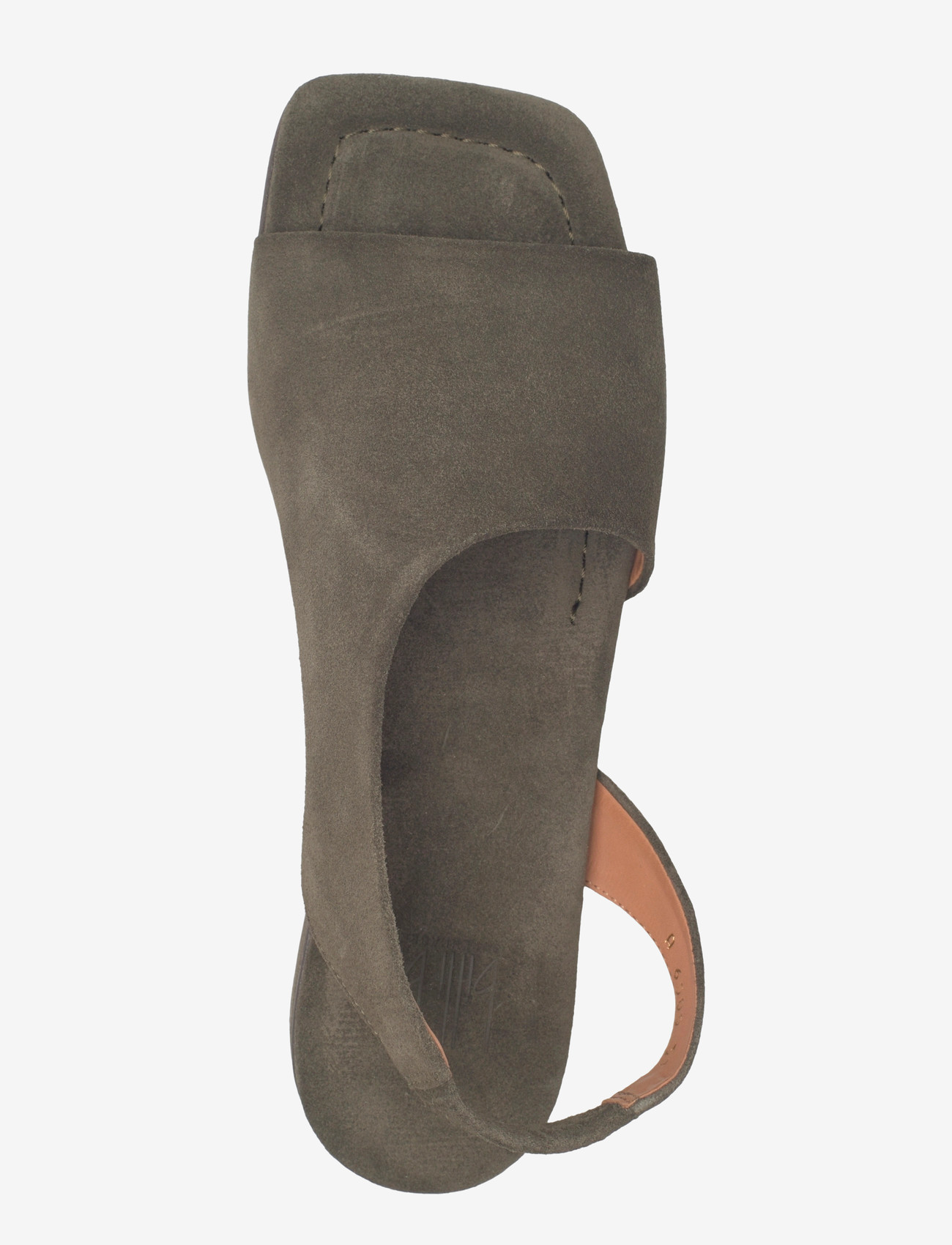 Billi Bi - Sandals - platta sandaler - oliva babysilk suede - 3