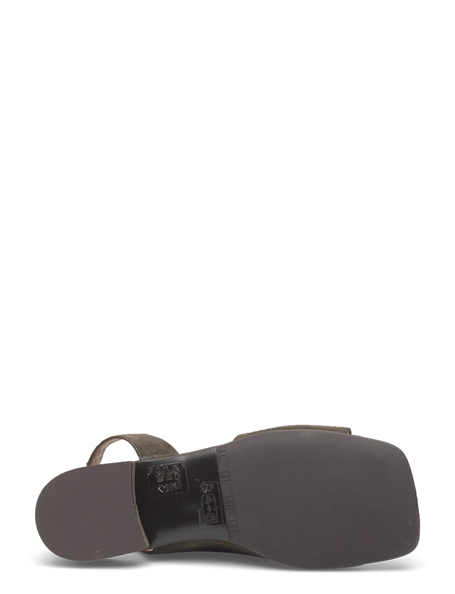 Billi Bi - Sandals - flache sandalen - oliva babysilk suede - 4