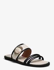 Billi Bi - Sandals - kontsata sandaalid - black/white nappa - 0