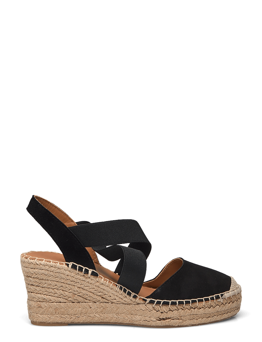Billi Bi - Espadrilles - espadrillos med klack - black suede - 1