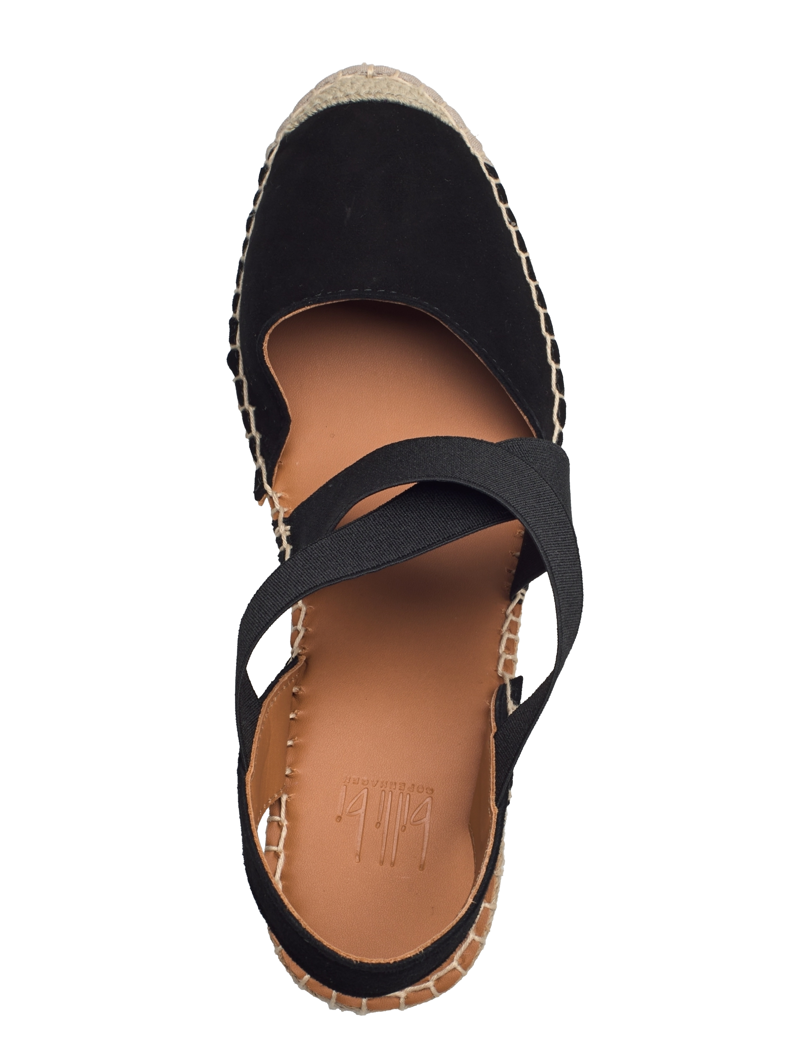 Billi Bi - Espadrilles - kiilakorkokengät - black suede - 3