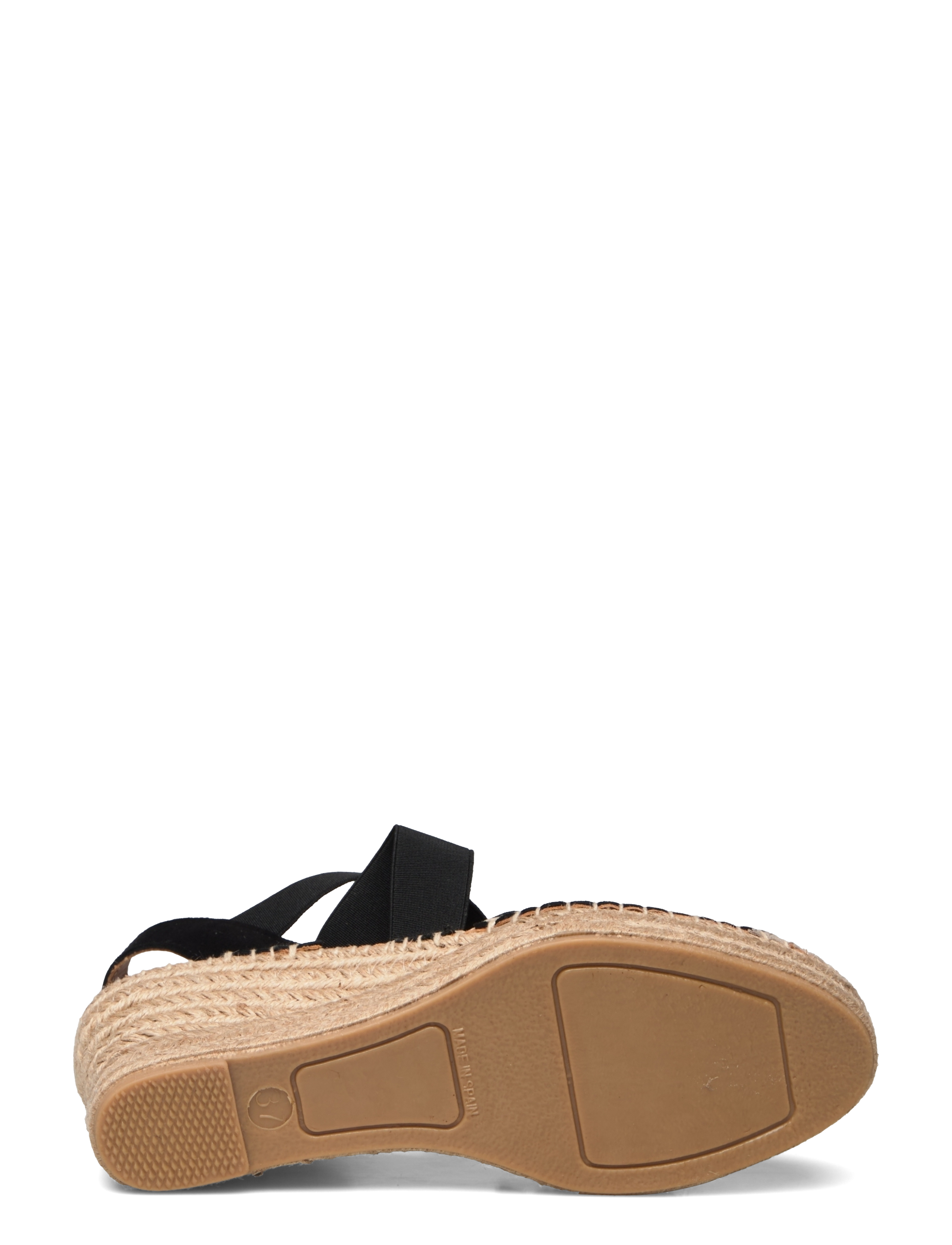 Billi Bi - Espadrilles - kiilakorkokengät - black suede - 4
