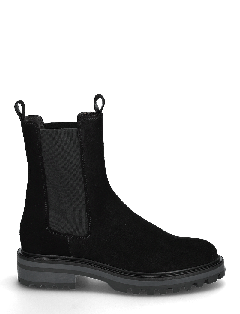 Billi Bi - Boots - platta ankelboots - black suede/black sole - 1