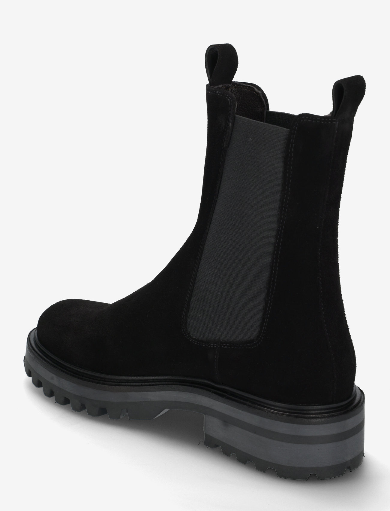 Billi Bi - Boots - platta ankelboots - black suede/black sole - 2