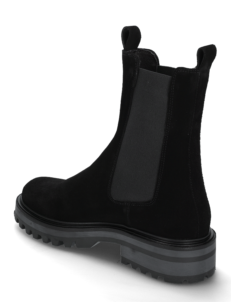 Billi Bi - Boots - platta ankelboots - black suede/black sole - 2