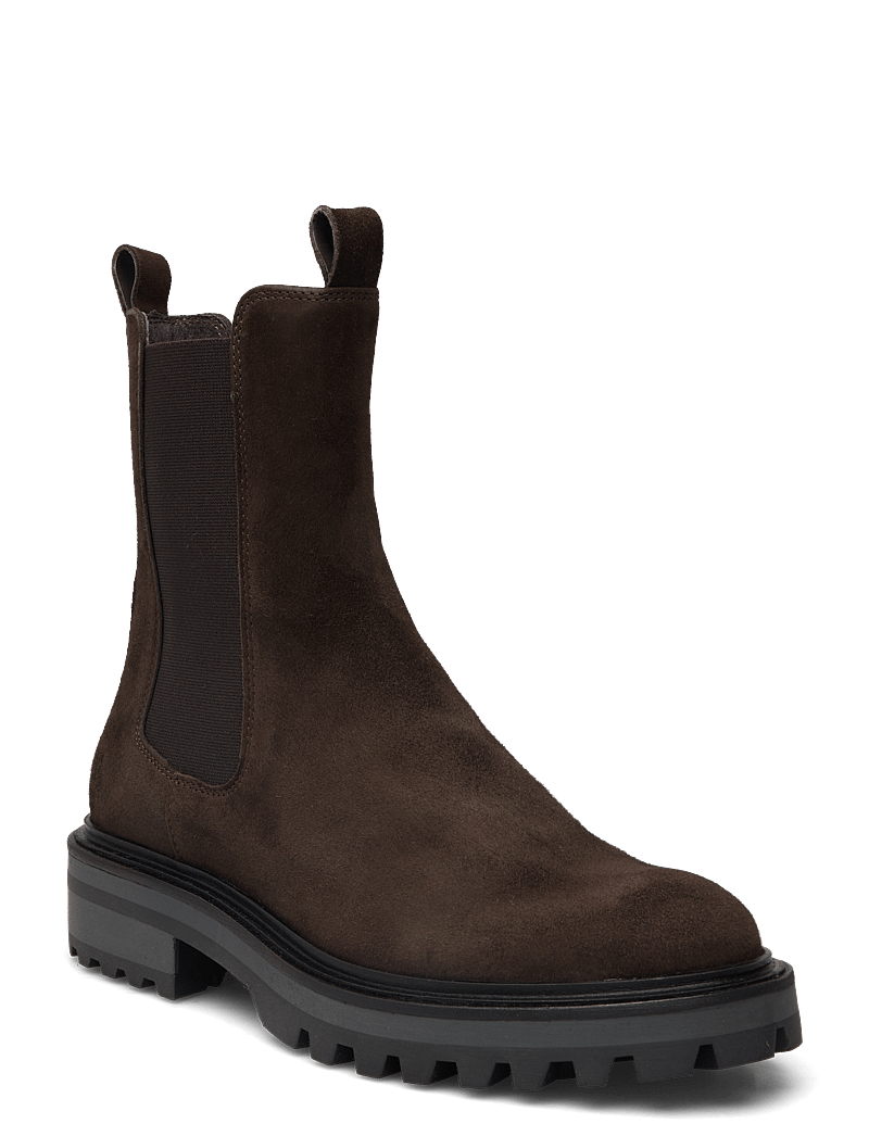Billi Bi - Boots - platta ankelboots - chocolate suede - 0