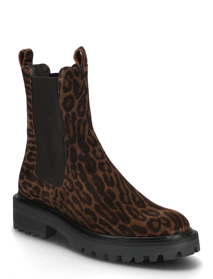 Billi Bi - Boots - flache stiefeletten - leopardo arabica suede - 0