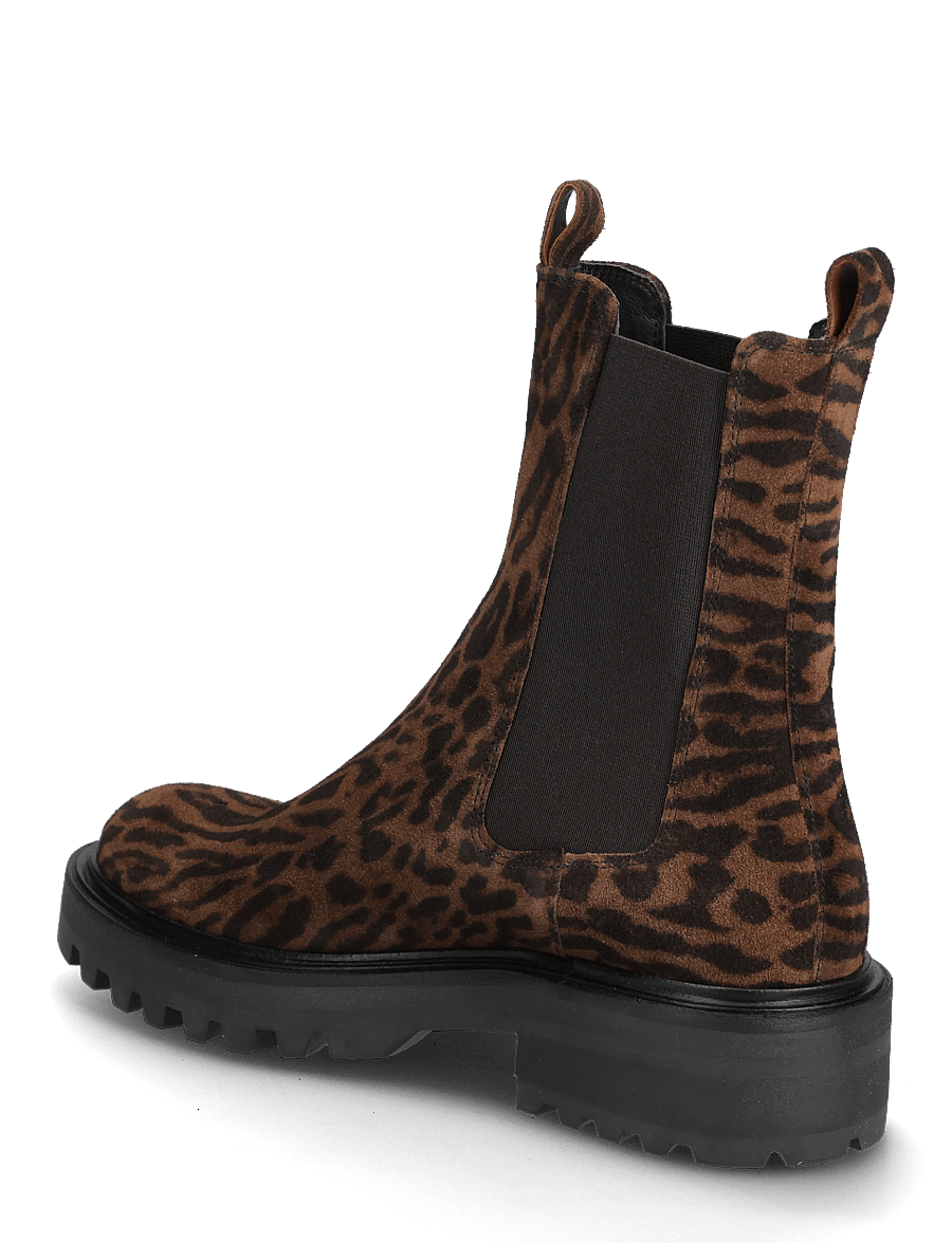Billi Bi - Boots - flache stiefeletten - leopardo arabica suede - 2