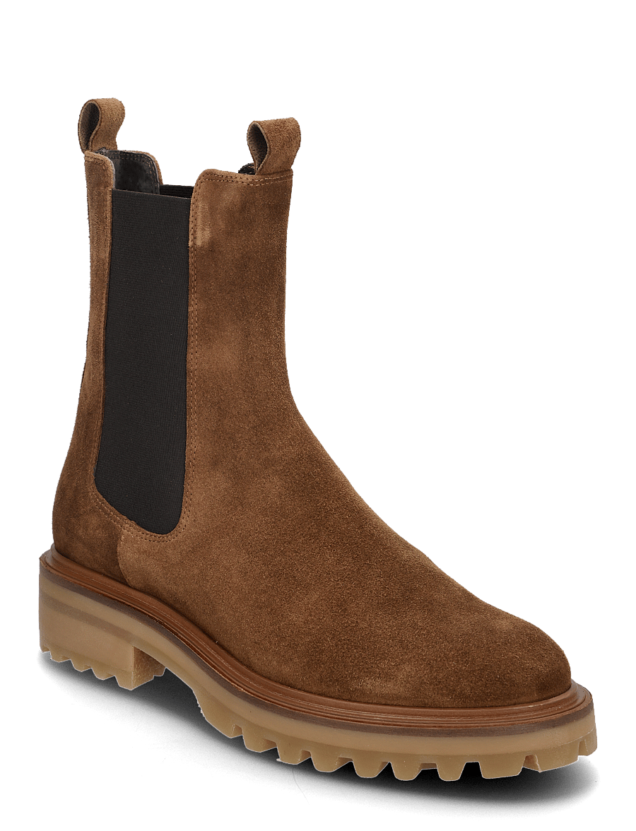 Billi Bi - Boots - lygiapadžiai aulinukai iki kulkšnių - tabac babysilk - 0