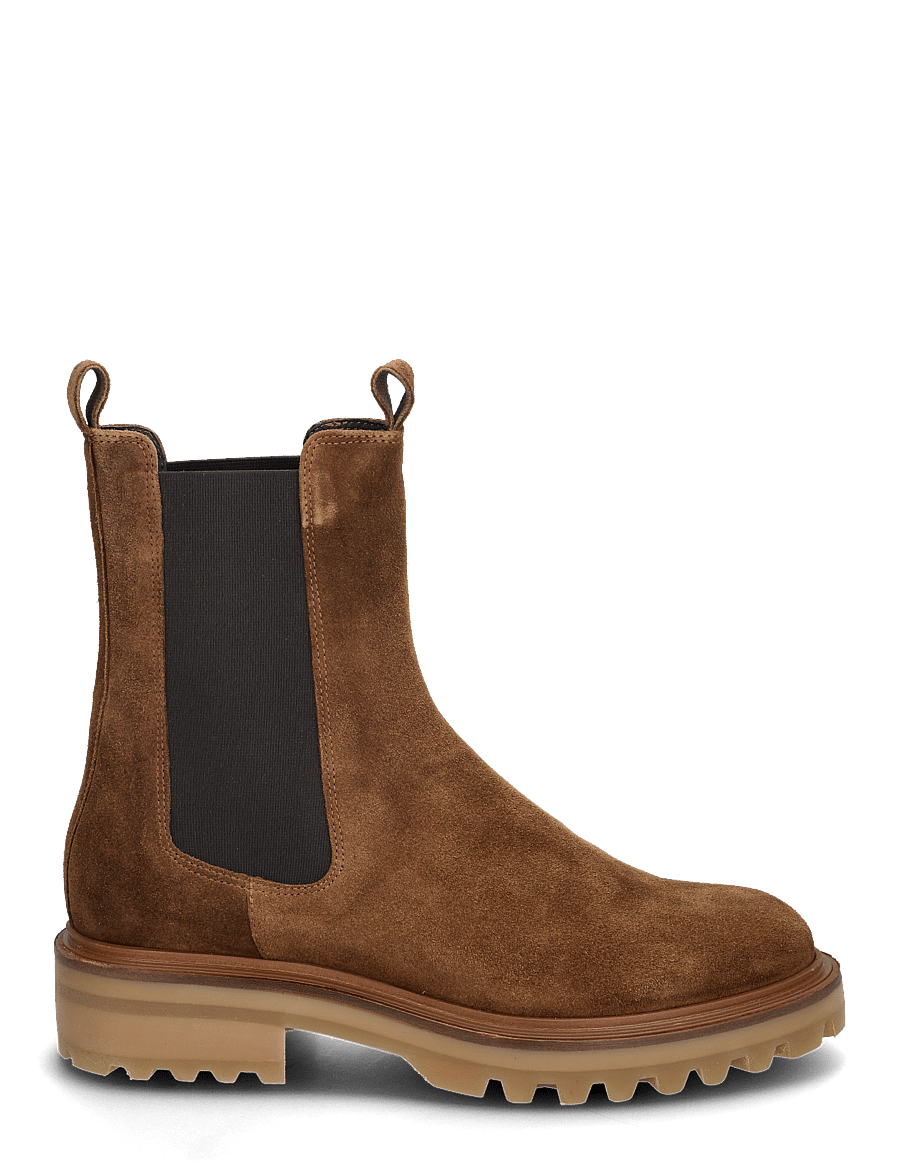 Billi Bi - Boots - lygiapadžiai aulinukai iki kulkšnių - tabac babysilk - 1