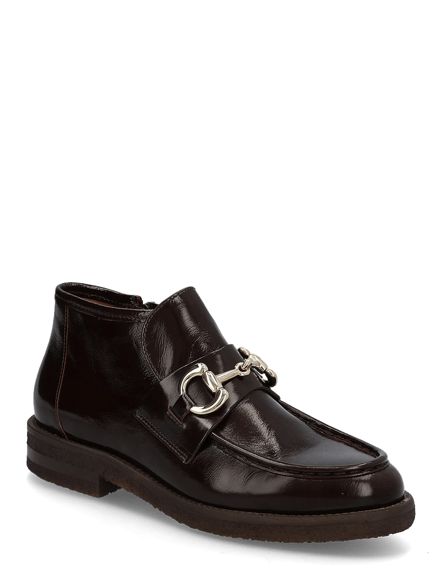 Billi Bi - Boots - flade ankelstøvler - mogano naplack - 0
