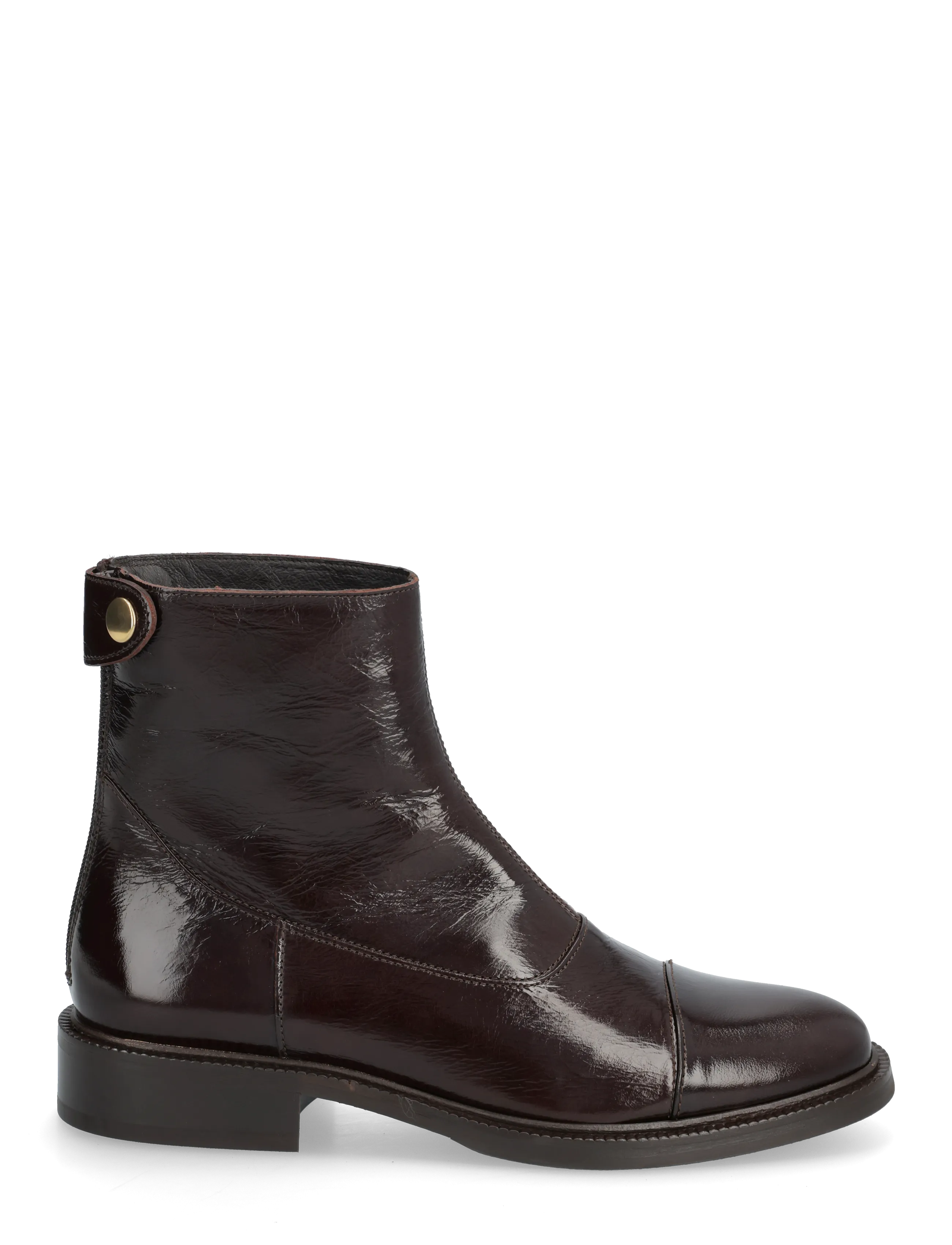 Billi Bi - Boots - flate ankelboots - mogano naplack - 2
