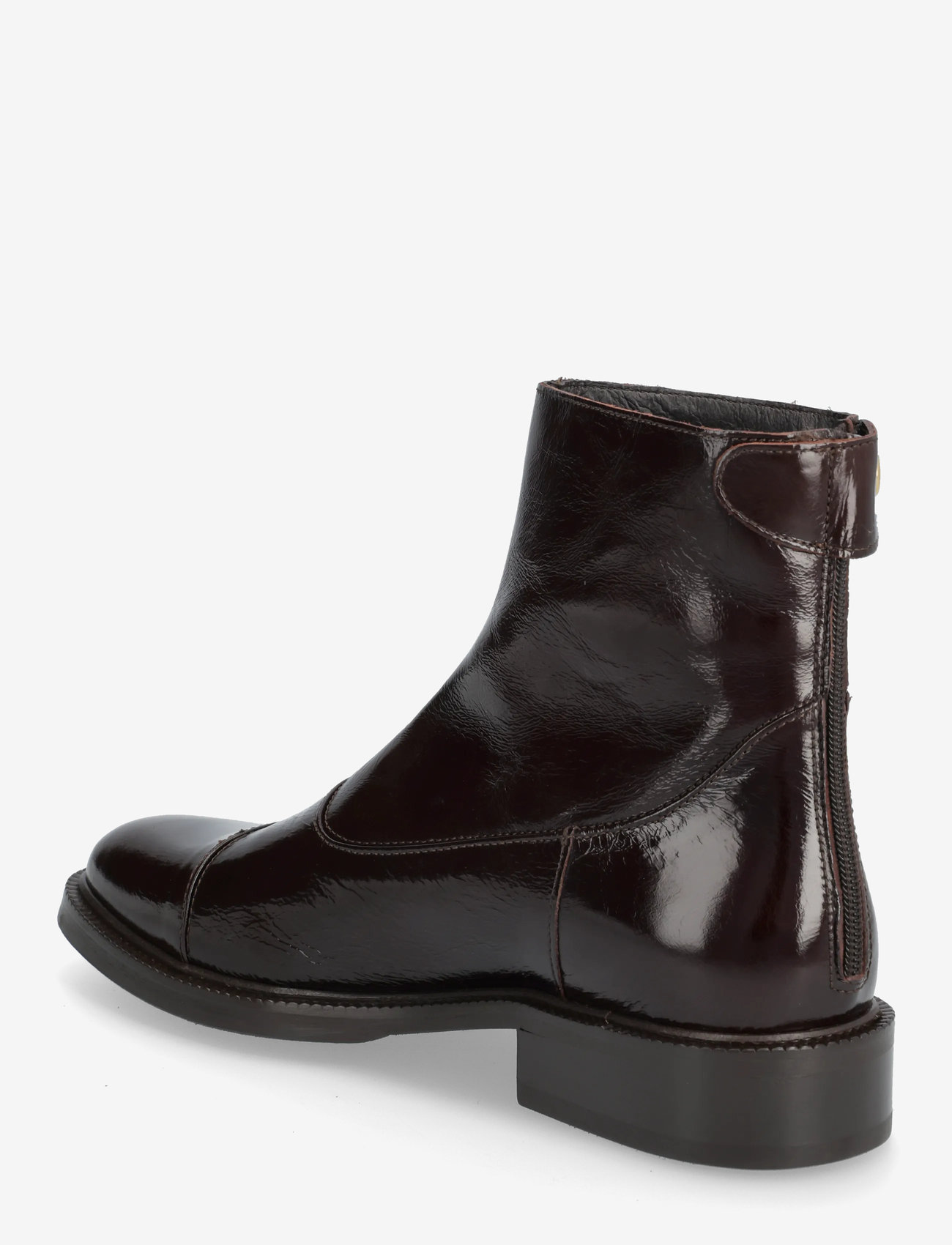 Billi Bi - Boots - flade ankelstøvler - mogano naplack - 3